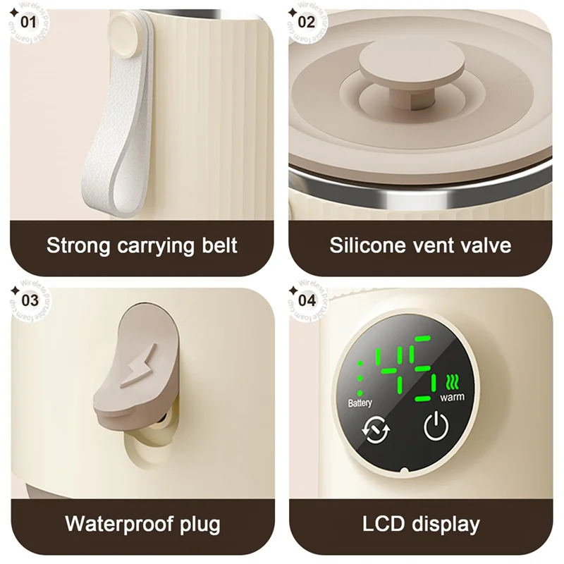 Portable Travel Bottle Warmer – Breastmilk & Formula Mixer for On-the-Go Feeding