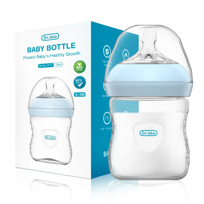 BPA-Free PP Baby Bottle with Handle – Newborn Feeding Bottle 150/240/330ml
