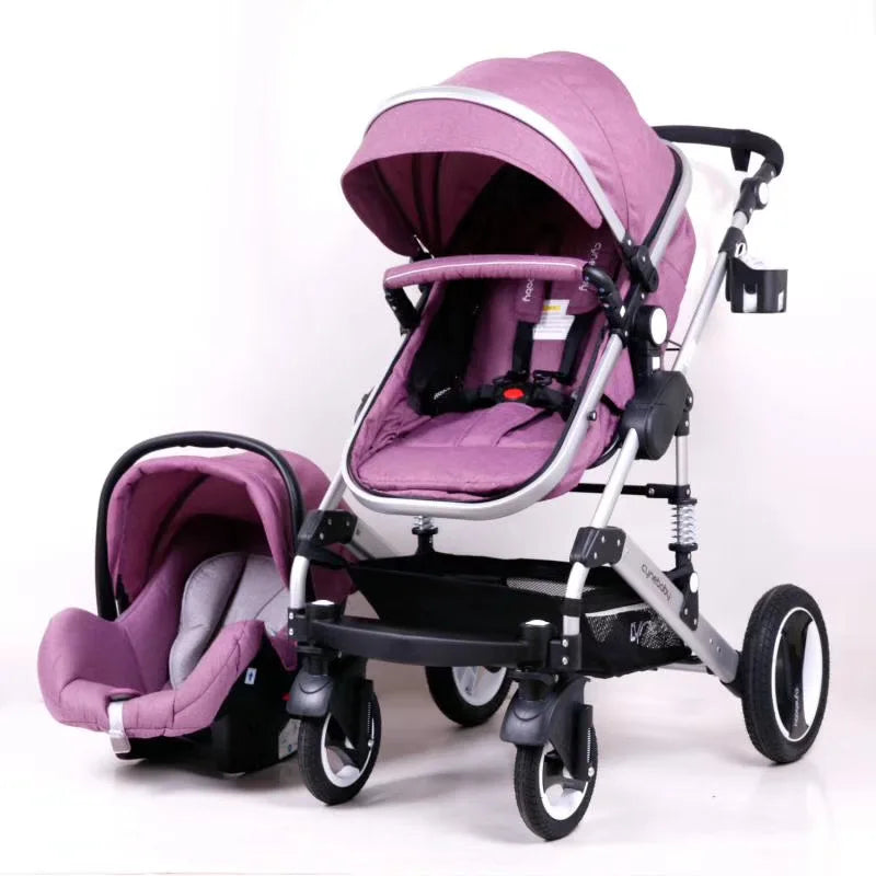 3-in-1 Multi-Functional Baby Stroller with Carrycot – Wholesale Baby Car Seat Carriage