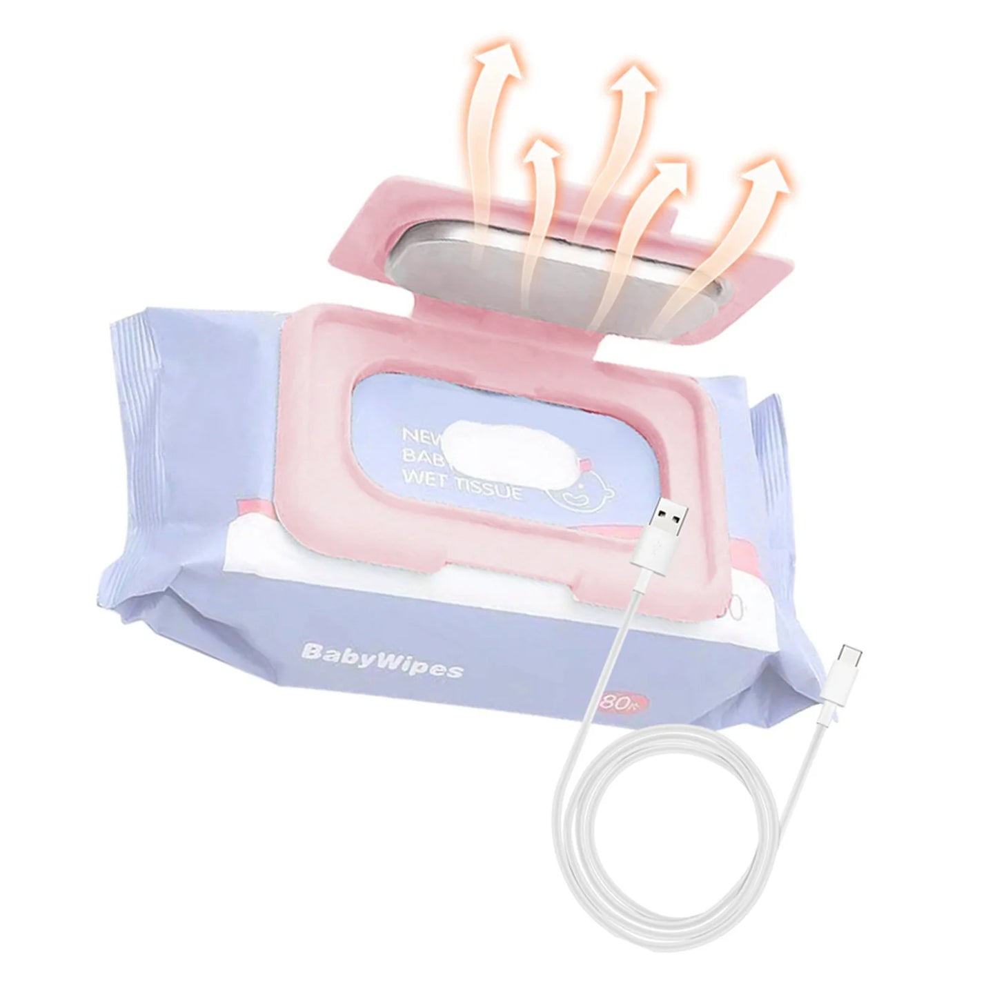 Portable USB Baby Wipe Warmer – Travel Wet Wipes Heater for Babies