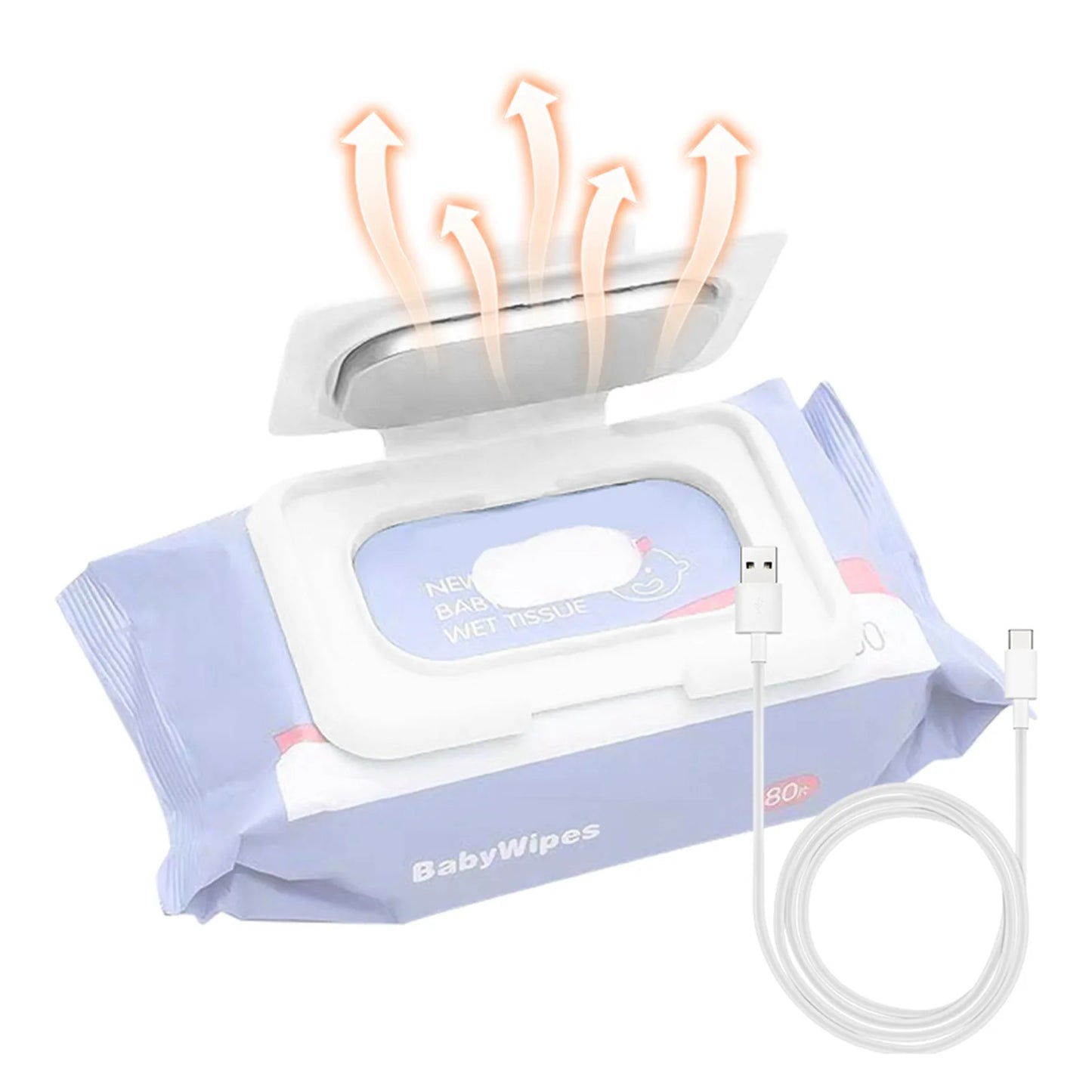 Portable USB Baby Wipe Warmer – Travel Wet Wipes Heater for Babies