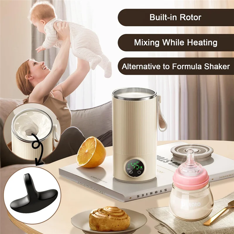 Portable Travel Bottle Warmer – Breastmilk & Formula Mixer for On-the-Go Feeding