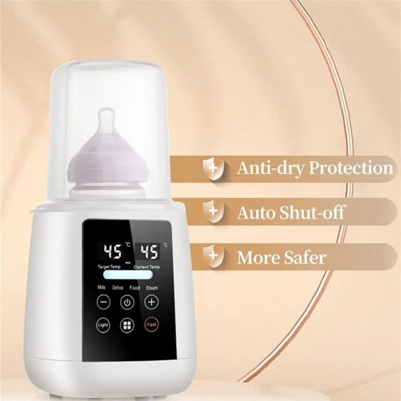 6-in-1 Thermostatic Bottle Warmer & Sterilizer – Multi-Function Home Breast Milk Warmer