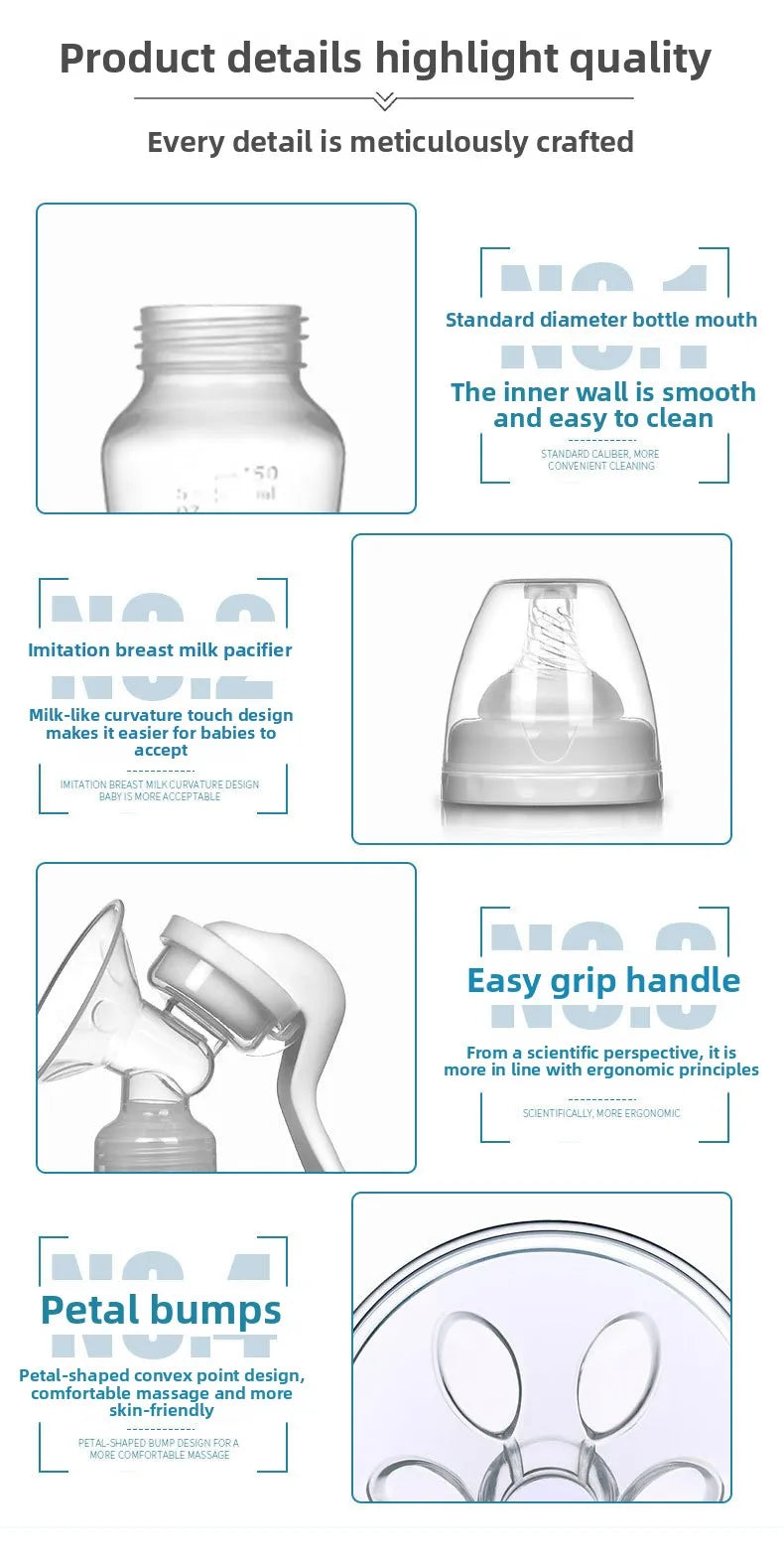 Manual Silicone Breast Pump – BPA-Free Piston Pump for Silent Breastfeeding & Milk Storage