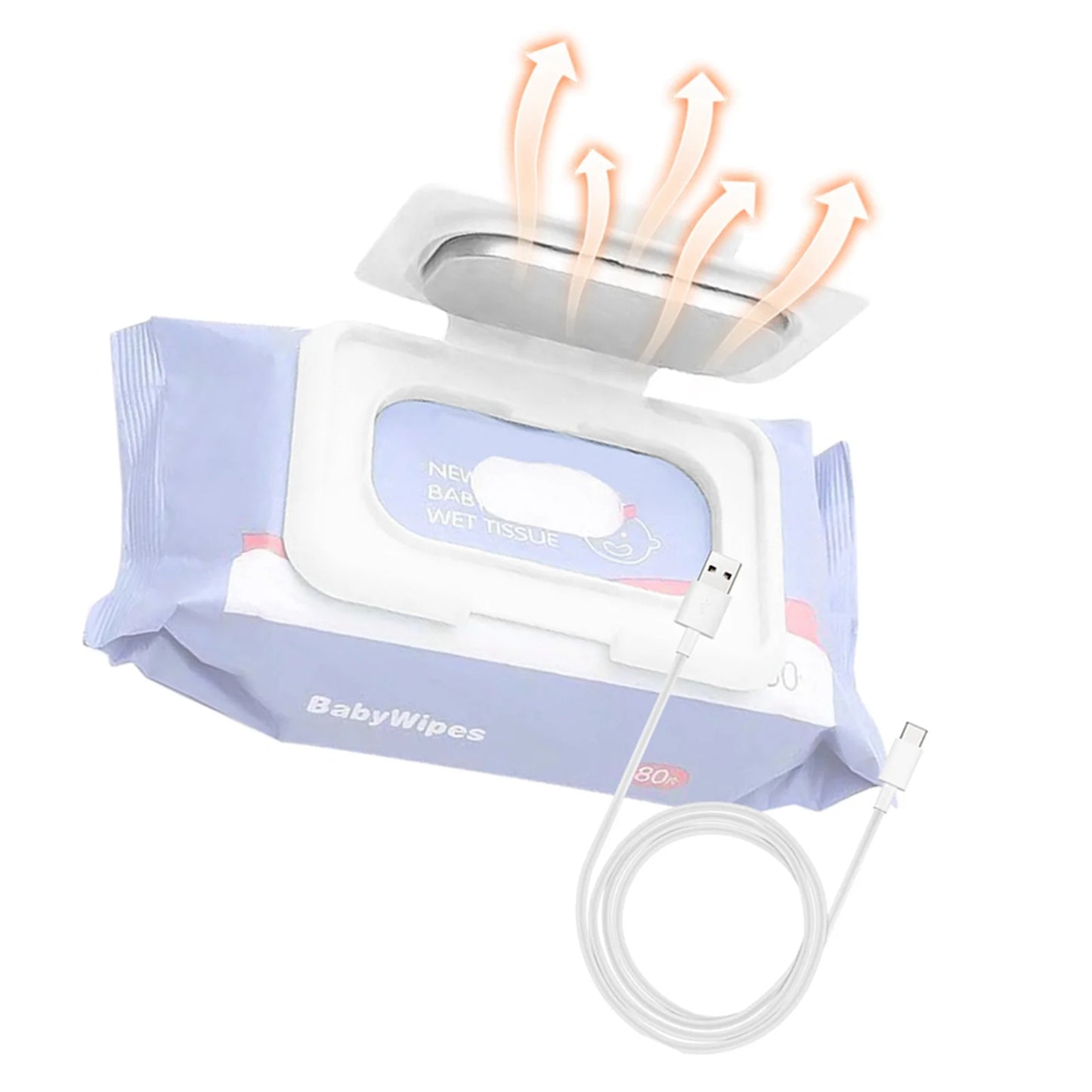 Portable USB Baby Wipe Warmer – Travel Wet Wipes Heater for Babies