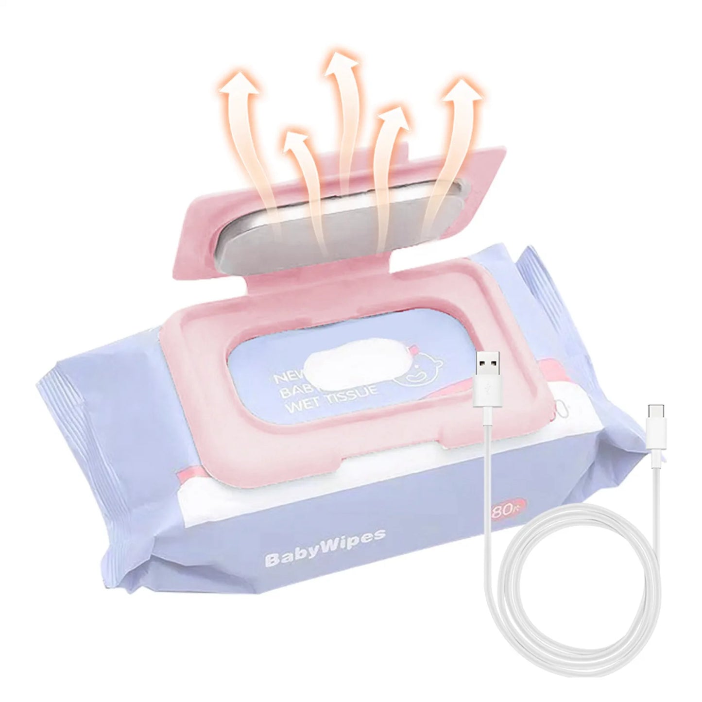 Portable USB Baby Wipe Warmer – Travel Wet Wipes Heater for Babies