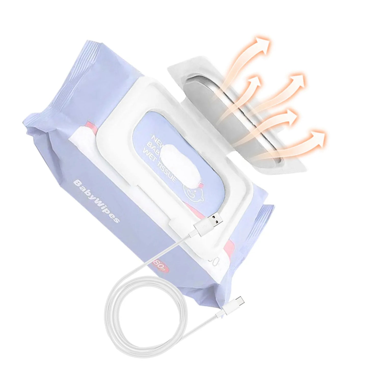 Portable USB Baby Wipe Warmer – Travel Wet Wipes Heater for Babies