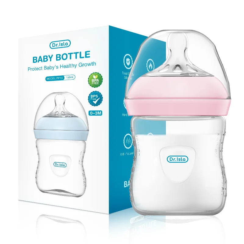 BPA-Free PP Baby Bottle with Handle – Newborn Feeding Bottle 150/240/330ml