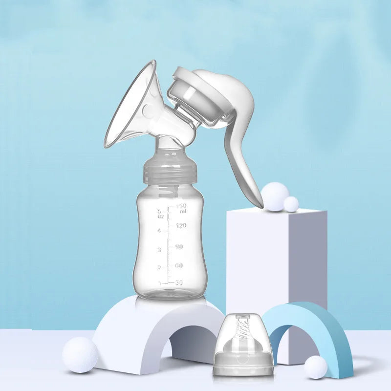Manual Silicone Breast Pump – BPA-Free Piston Pump for Silent Breastfeeding & Milk Storage