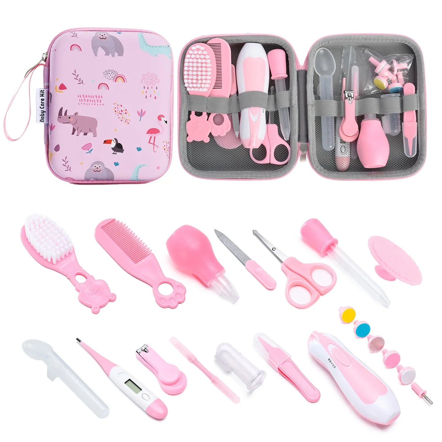 20-Piece Baby Healthcare & Grooming Kit – Complete Newborn Care Set with Nail Clipper & Nasal Aspirator