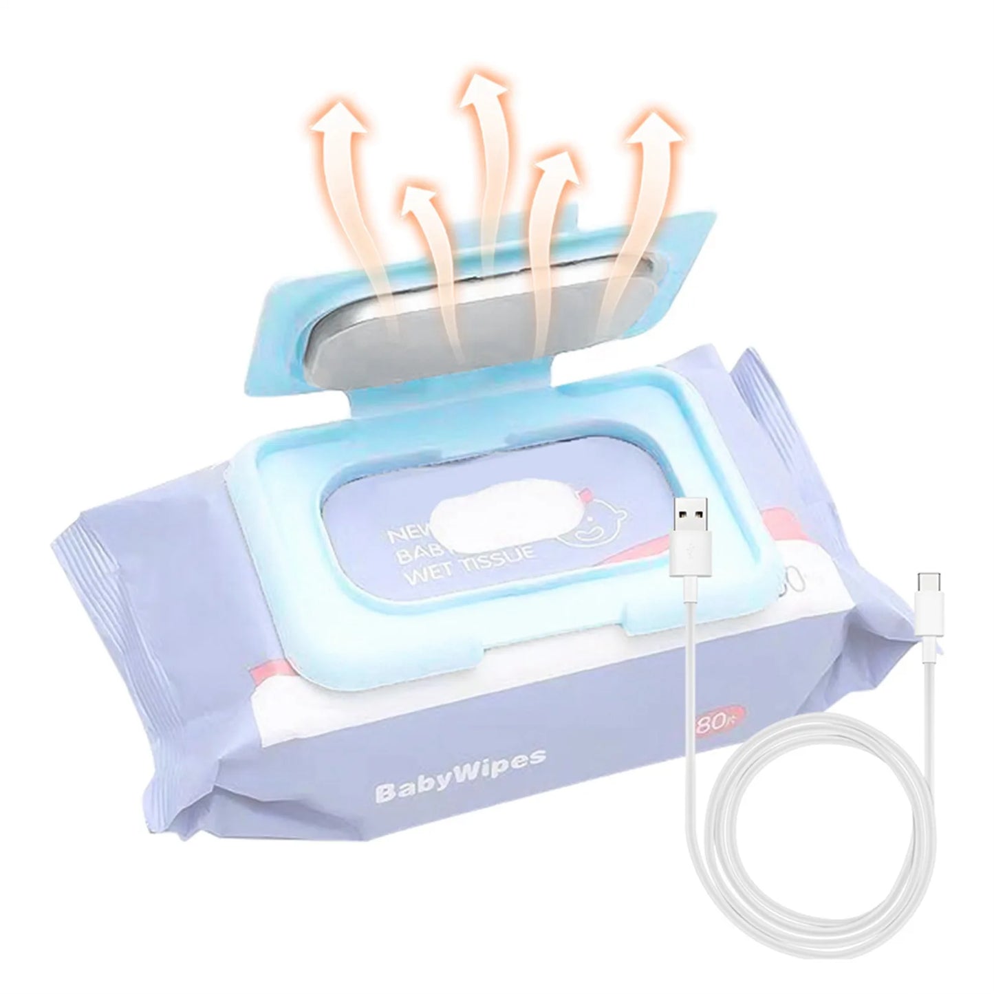 Portable USB Baby Wipe Warmer – Travel Wet Wipes Heater for Babies