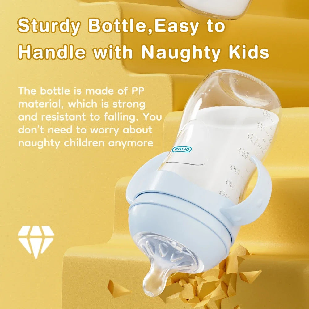 BPA-Free PP Baby Bottle with Handle – Newborn Feeding Bottle 150/240/330ml