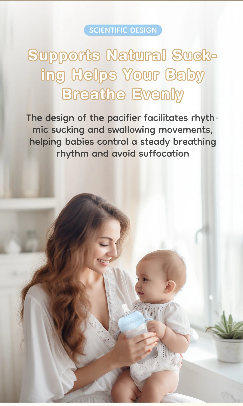 BPA-Free PP Baby Bottle with Handle – Newborn Feeding Bottle 150/240/330ml